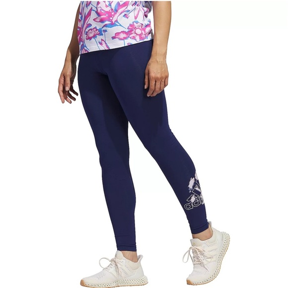 ADIDAS Blom G Tights Athletic Blue Size Small New - Picture 2 of 16